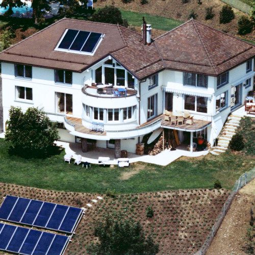 Installation de chauffage solaire