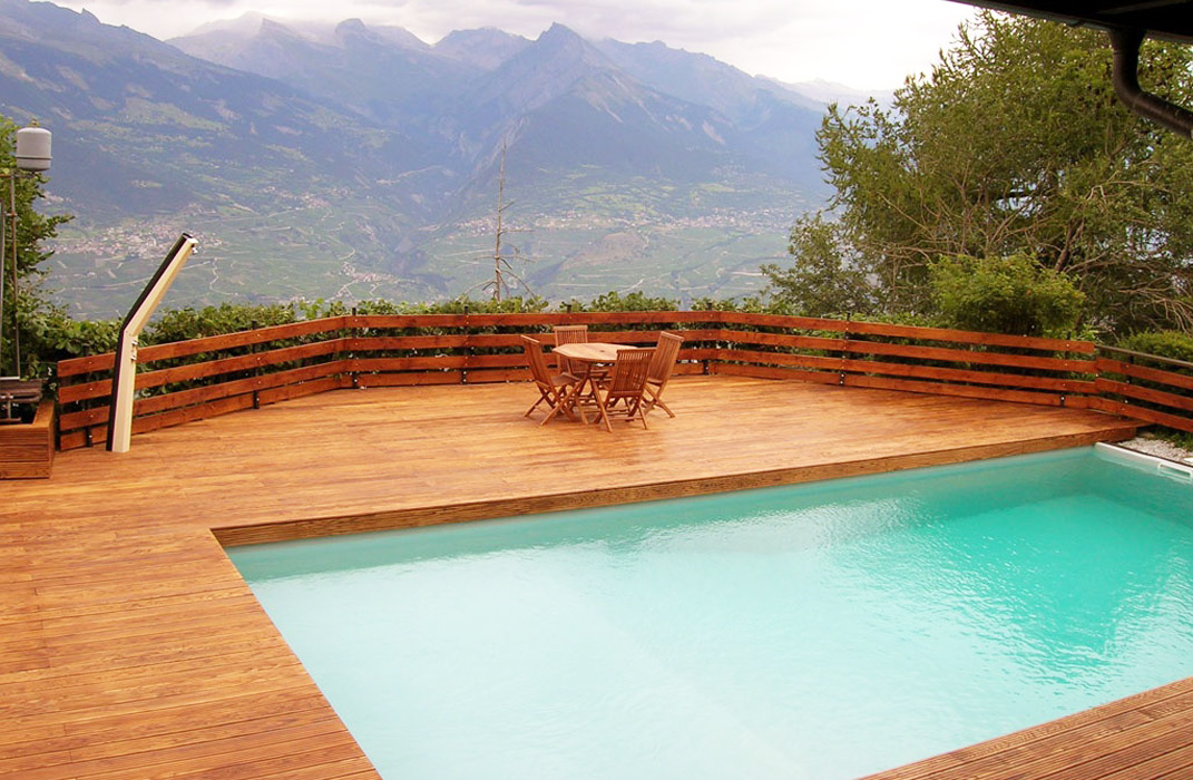 Piscine - Piscine extérieure sur terrasse