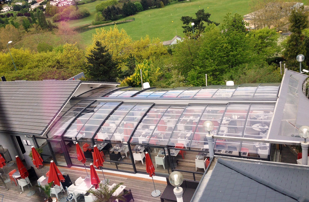 Verrières et vérandas - Véranda pour terrasse de restaurant