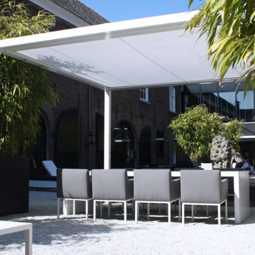 Pergola Kub avec thermolaquage blanc