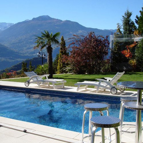 Piscine traditionnelle à Chermignon