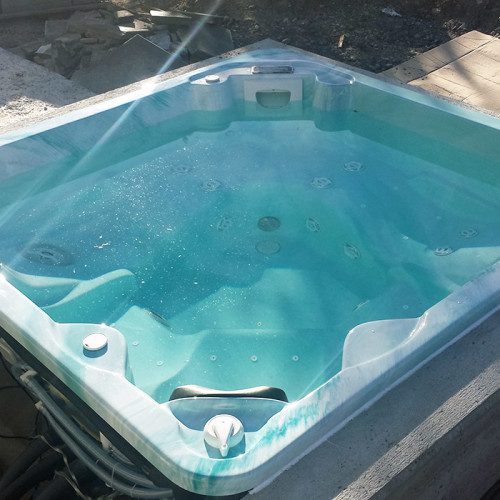 Installation d'un spa Jacuzzi