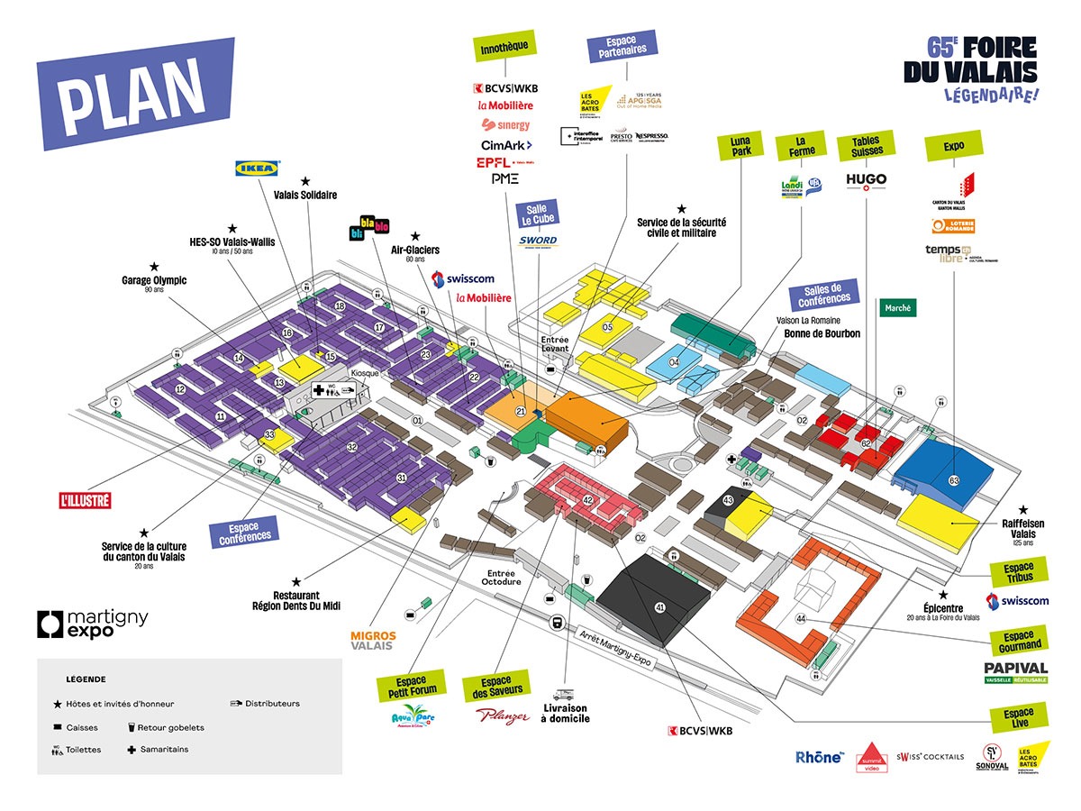 Foire du Valais 2025, plan