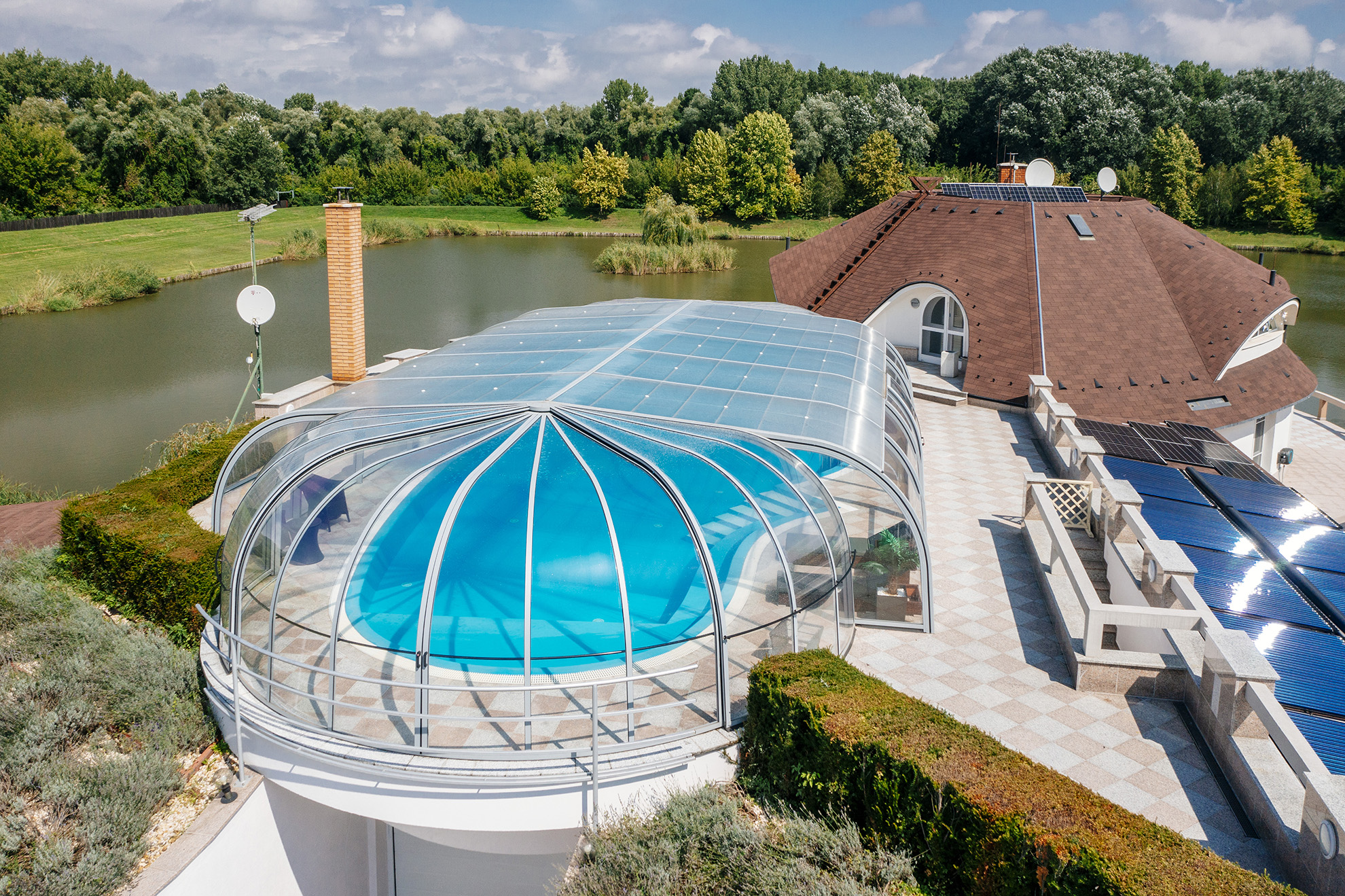 Abri de piscine haut statique 'Galaxy'