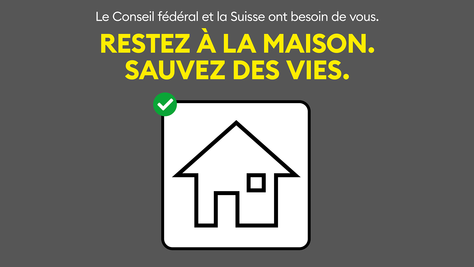 Coronavirus - Restez à la maison. Sauvez des vies