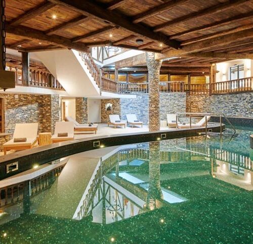 Piscine mosaïque hôtel