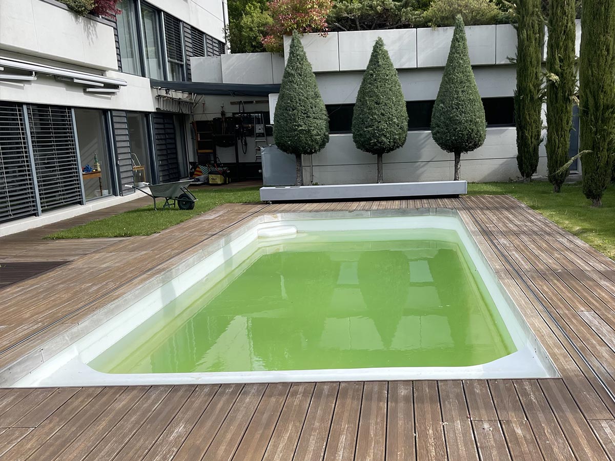 Rénovation de piscine à coque polyester