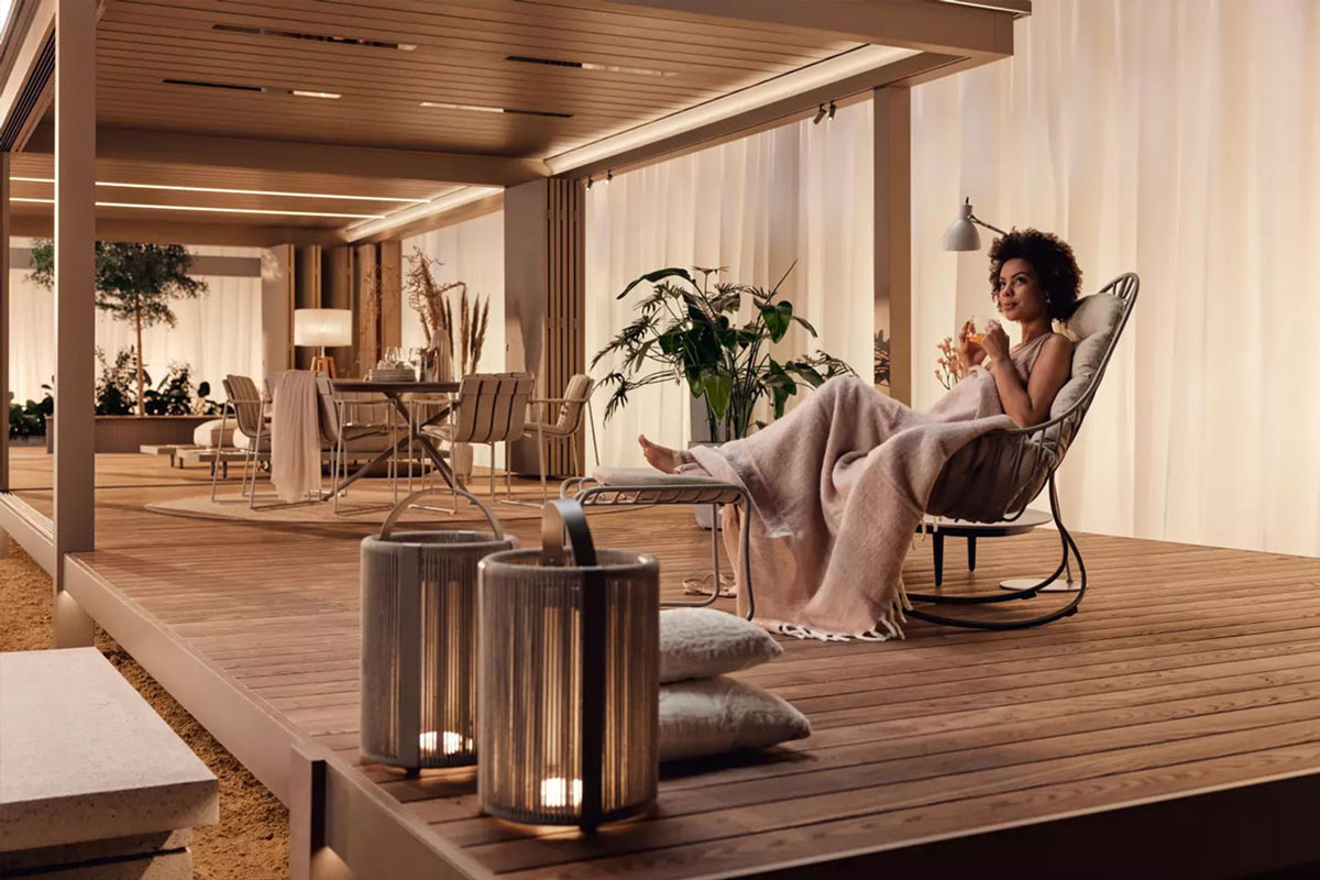 Nouvelle pergola pavillon Renson Amani